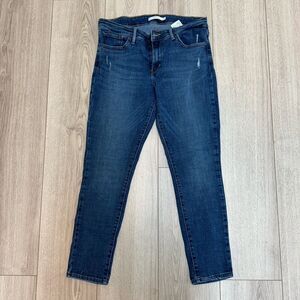 LEVI STRAUSS & CO. 711 Skinny Jeans Women’s SIZE 31 Blue Stretch Distressed